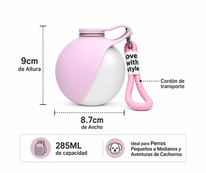 Botella de Agua Portátil para Perros